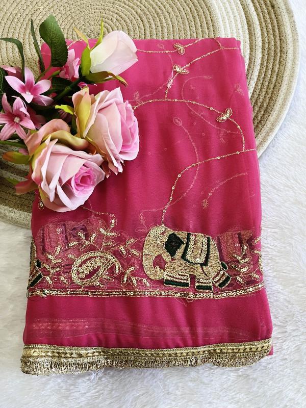 Vastrangan elephant wholesale saree surat